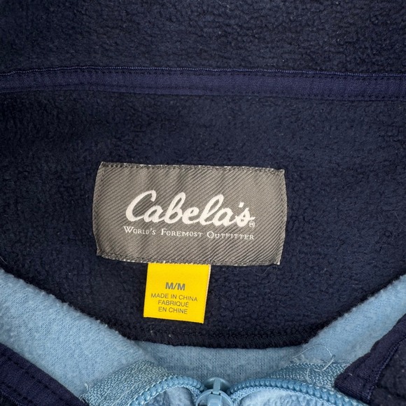 Cabelas Womens Fleece Outdoor Sporty Corpcore Vest Blue Full Zip Pockets Size M - Picture 4 of 13
